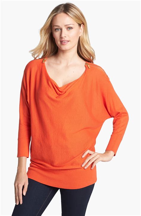 michael kors orange sweater|michael kors sweatsuits for women.